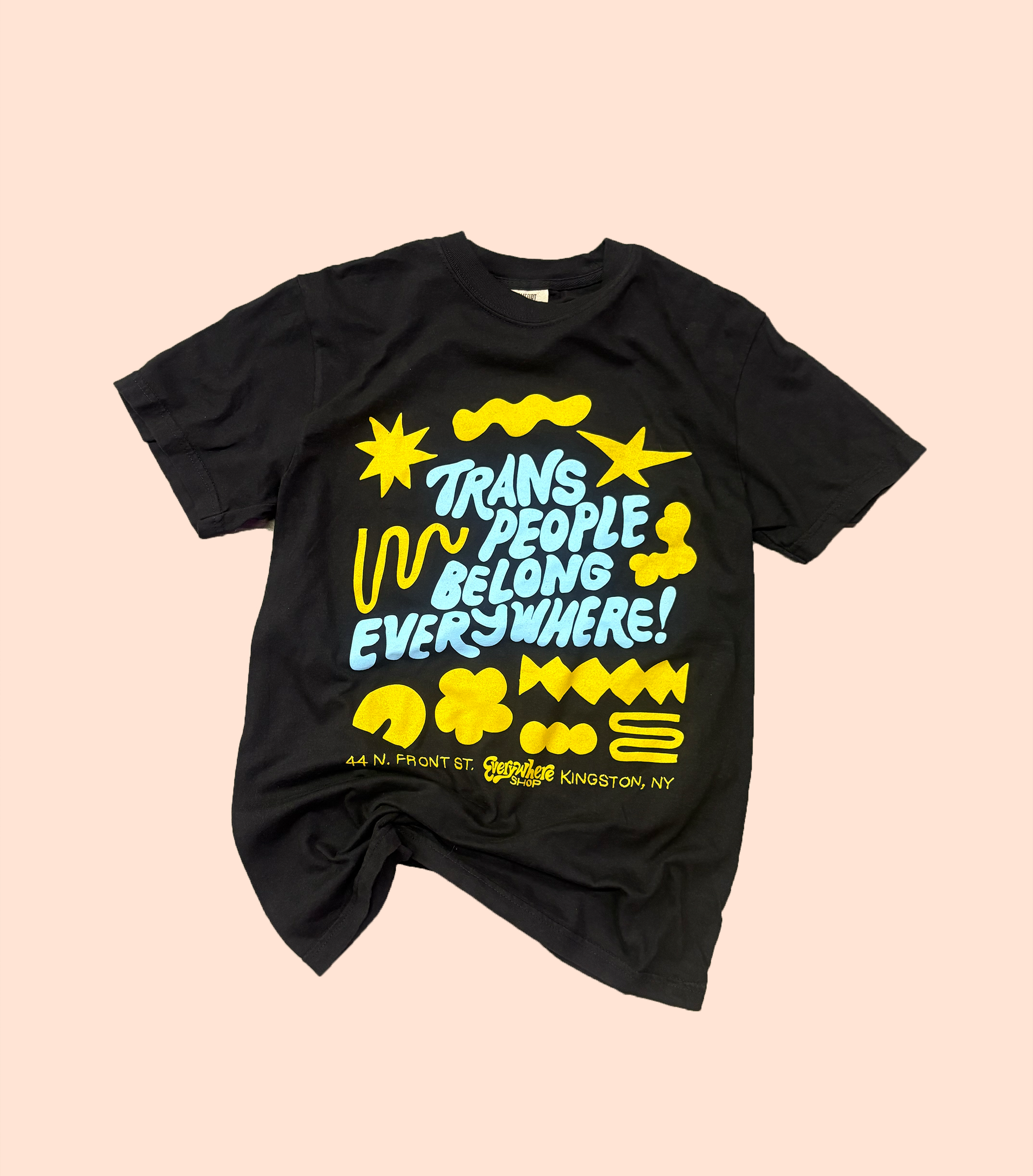 SHIRT - EVERYWHERE SHOP - Trans People Are Everywhere STAR – Ash +