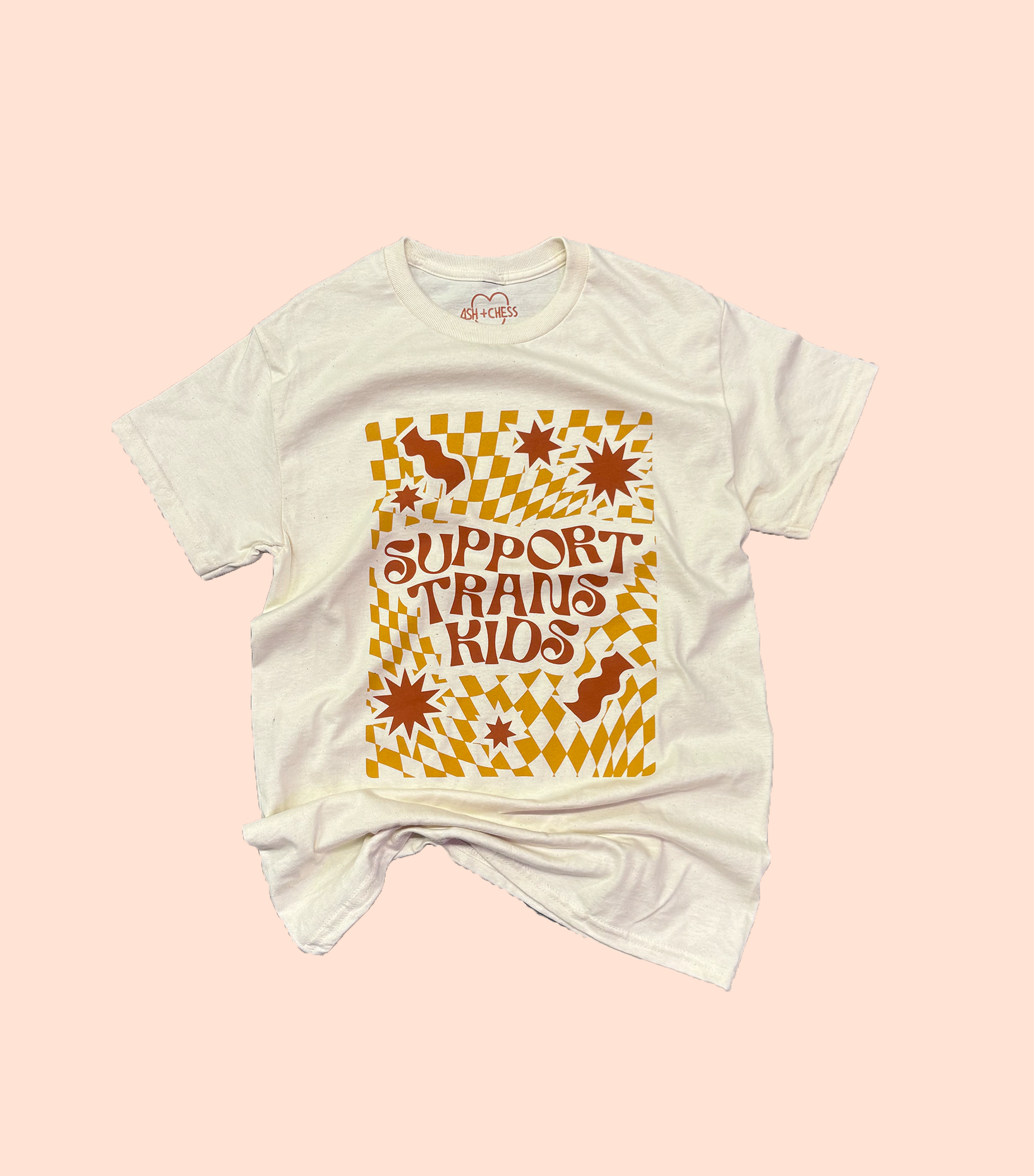 SHIRT - Support Trans KidS BUTTERSCOTCH – Ash + Chess