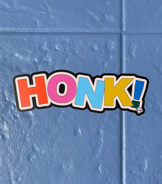 Honk! Bumper Sticker – Ash + Chess