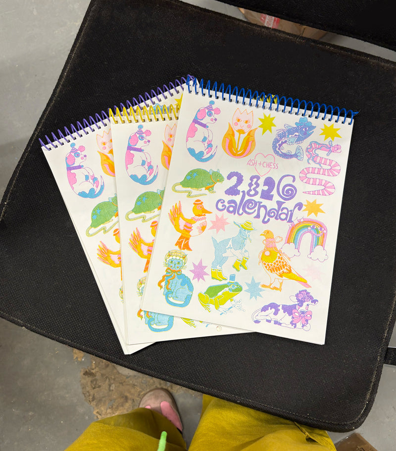 CALENDAR - 2026 Riso Calendar – Ash + Chess