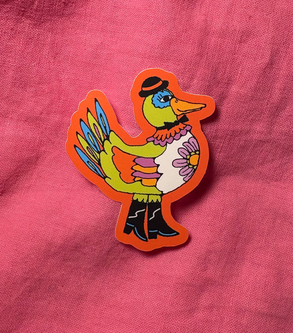 Silly Duck Sticker