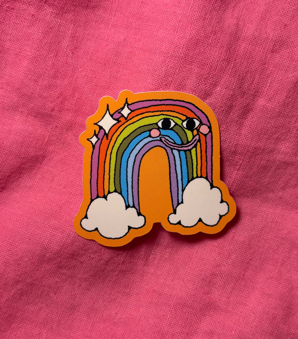 Silly Rainbow Sticker