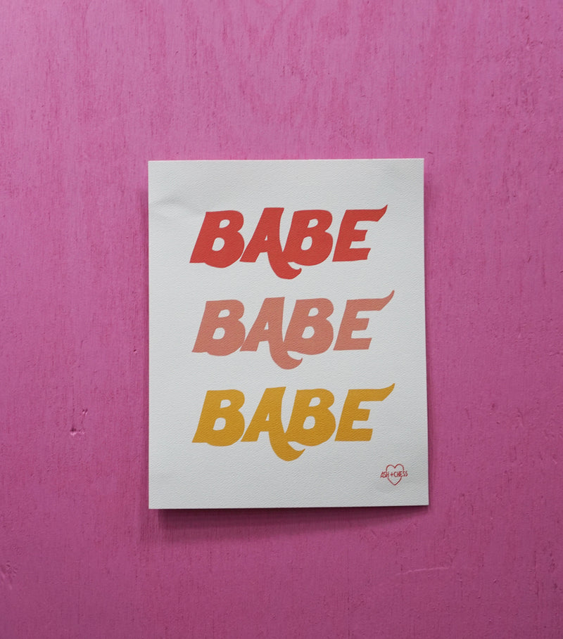 8x10 Babe Art Print