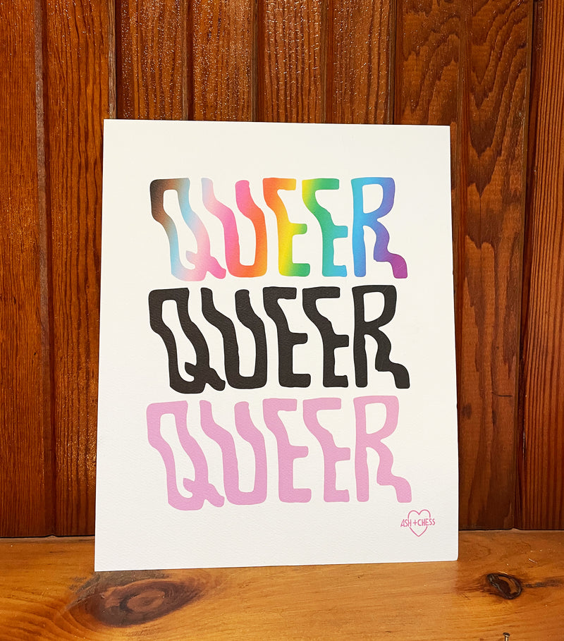 8x10 Queer Small Art Print